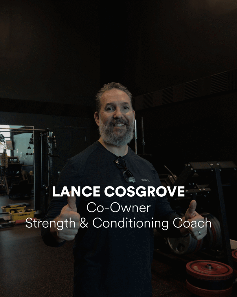coach lance cosgrove strength and conditioning personal training sport performance windsor